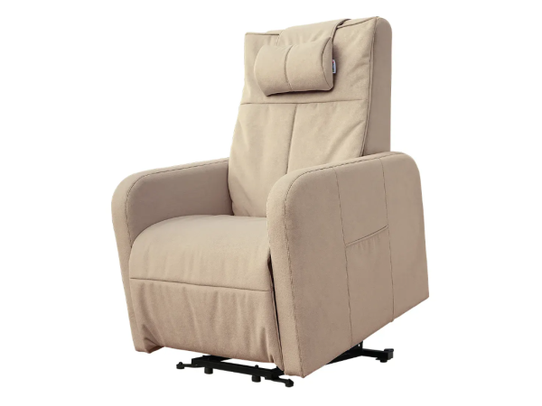 Кресло реклайнер с подъемом FUJIMO LIFT CHAIR F3005 FLWK Ваниль (Sakura 4)